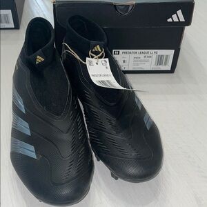 Adidas Black Laceless Athletic Shoes